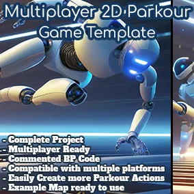 Multiplayer 2D Parkour Game Template thumbnail