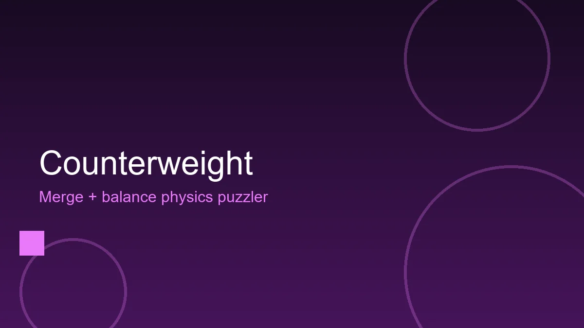 Counterweight title card